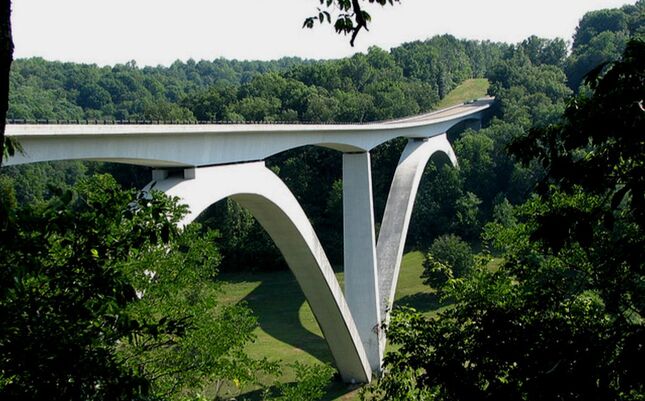 l - What is the Natchez Trace Parkway? - Double Arched Bridge - Milespost 438