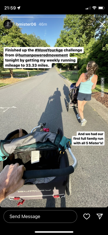 Human Powered Movement - Move Your Age Challenge - Family Run
