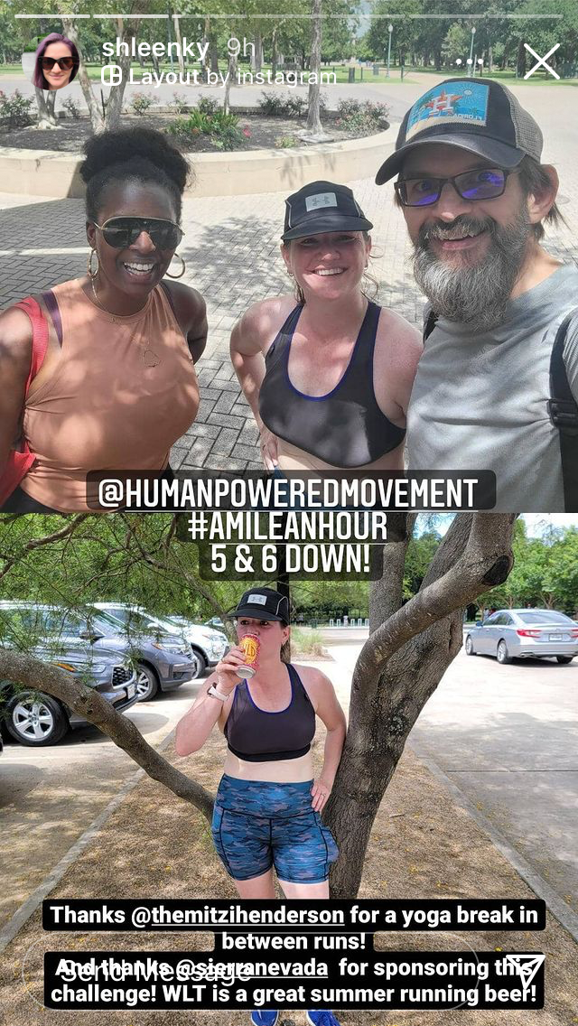 Human Powered Movement Challenge - A Mile An Hour - Christine Shlenker - Houston Texas