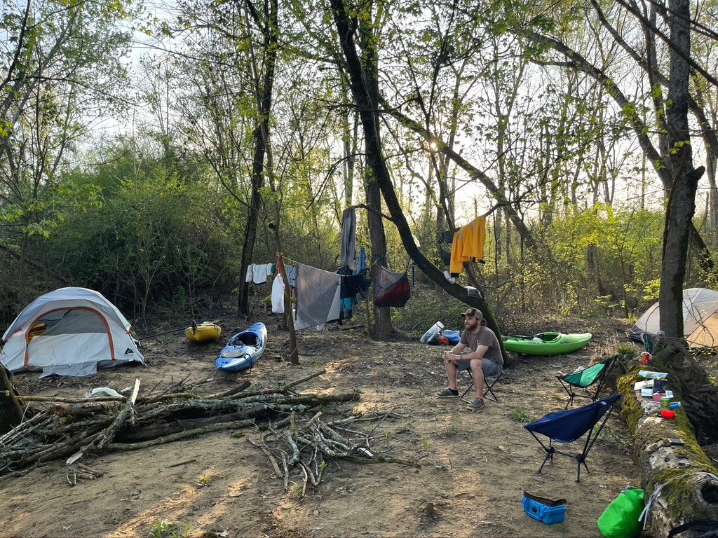 Human Powered Movement - Journal - Riverside Campsite - Paddling the entire length of the Wateree River with the Catawba Riverkeeper Foundation