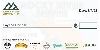 Human Powered Movement - Rocky River Shiver - Cash Payout